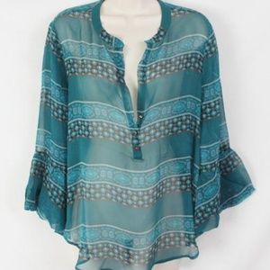 Ella Moss M size New Silk Tunic Top